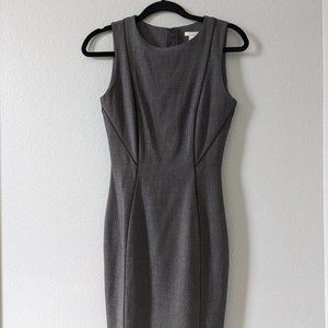 H&M Sheath Dress Gray Checks Size 4